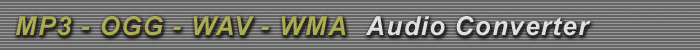 MP3-OGG-WAV-WMA Converter